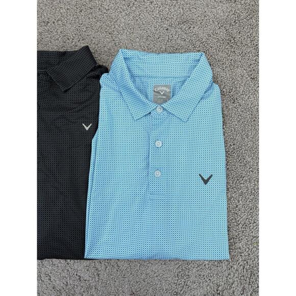 Callaway Set of (3) Opti-Dry Athleisure Performance Logo Polos Size L - Picture 2 of 6